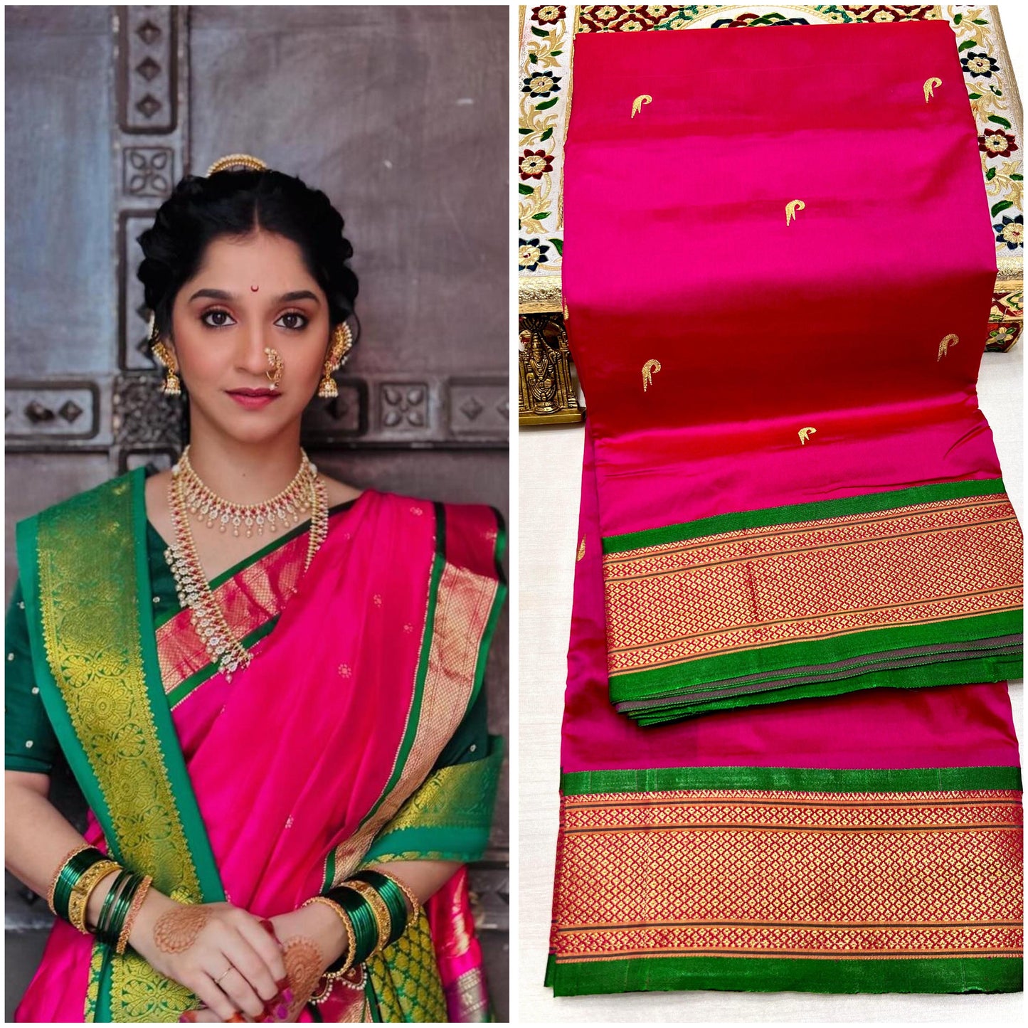 Kadiyal Paithani Silk Sarees