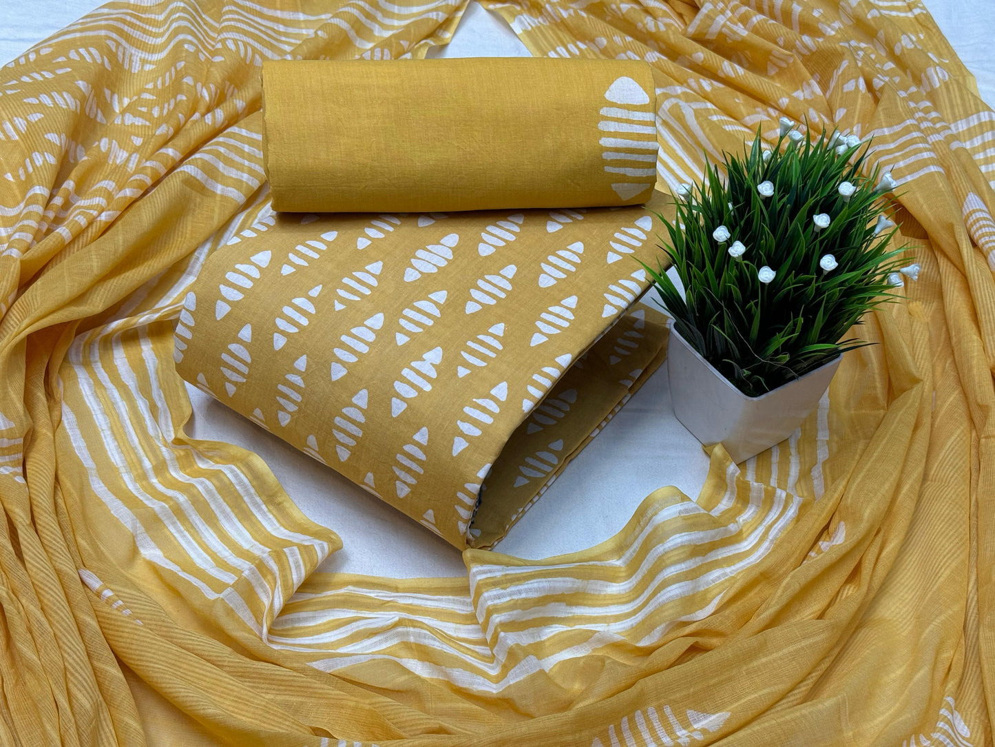 Batik cotton dress material