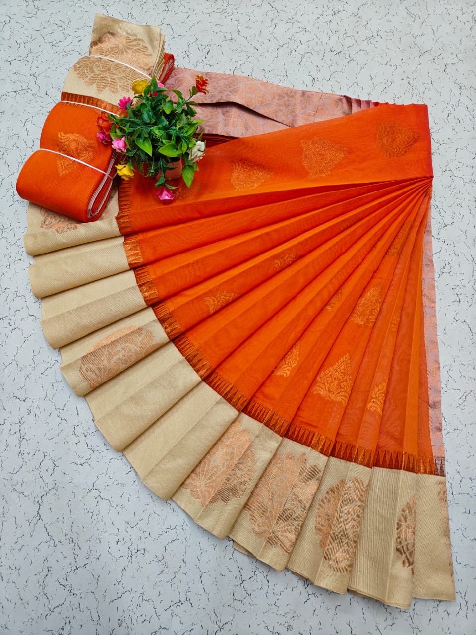 Korvai Silk Cotton Saree