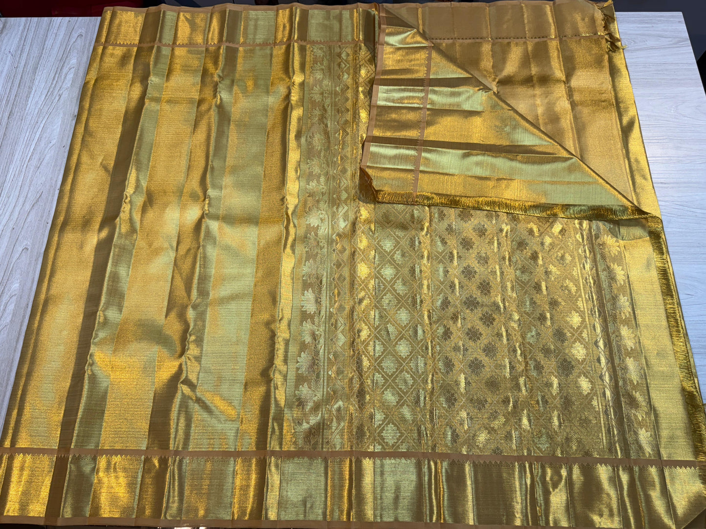 Golden Kanchi Bridal Silk Sarees