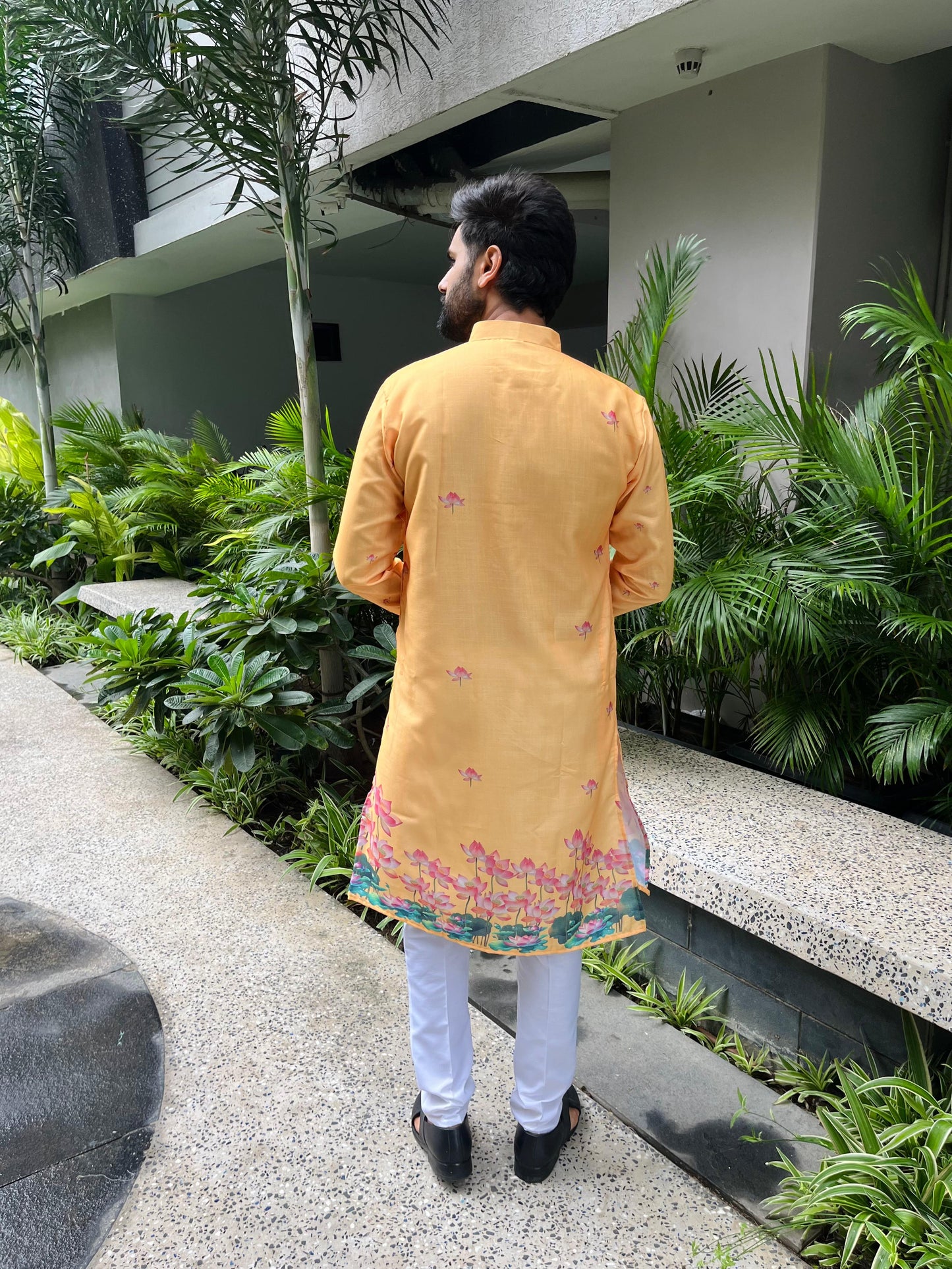 Ganpati Printed Men's Kurta