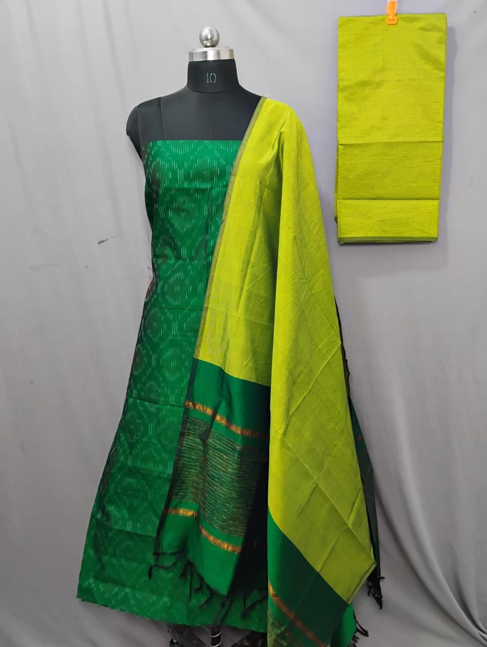 Ikkat Soft Silk Dress Materials