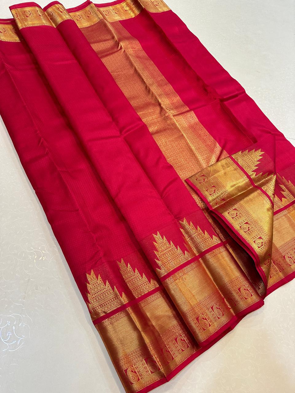 Temple Border Kanchi silk sarees