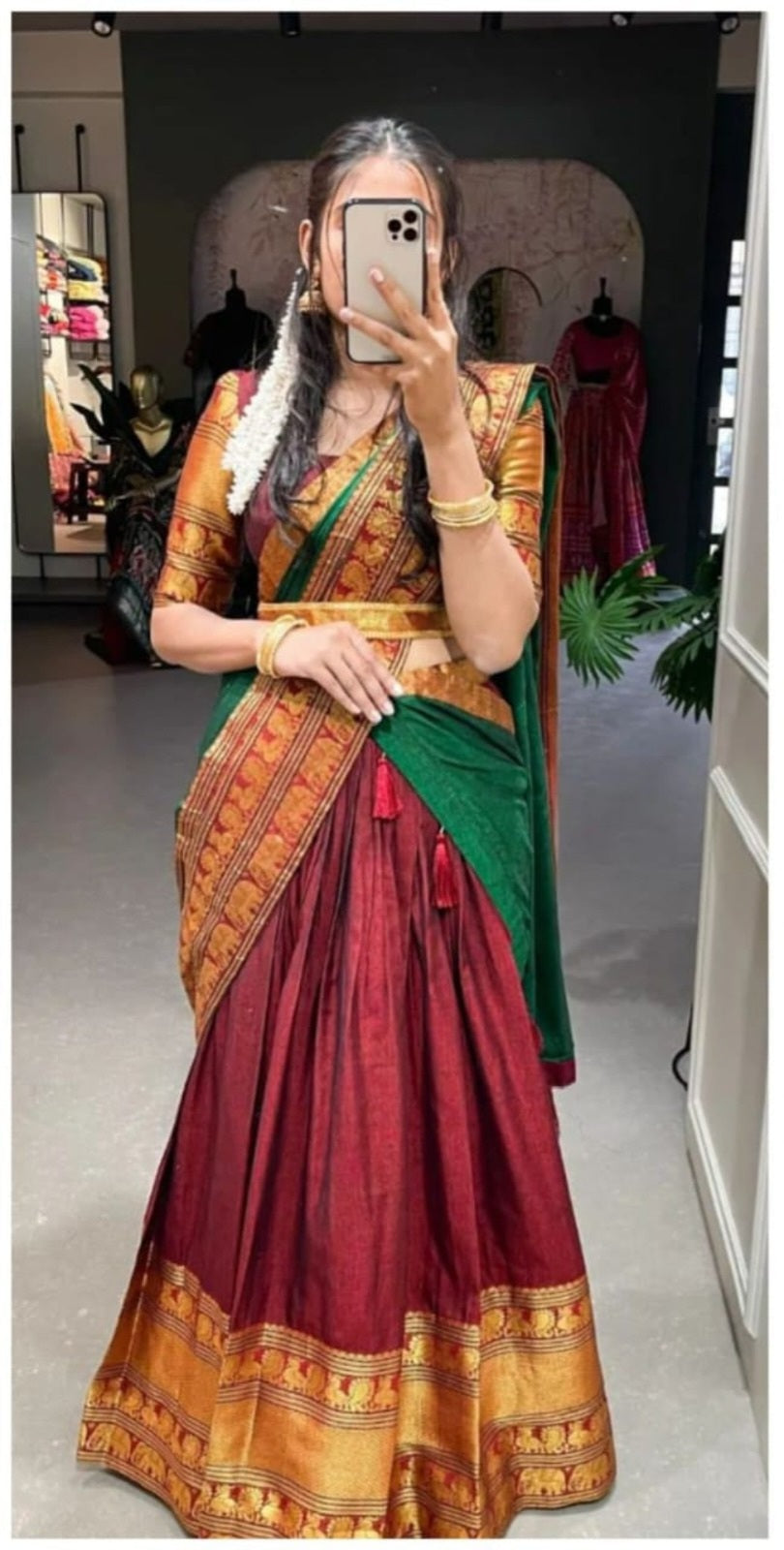 Narayanpet Half Saree Unstitched