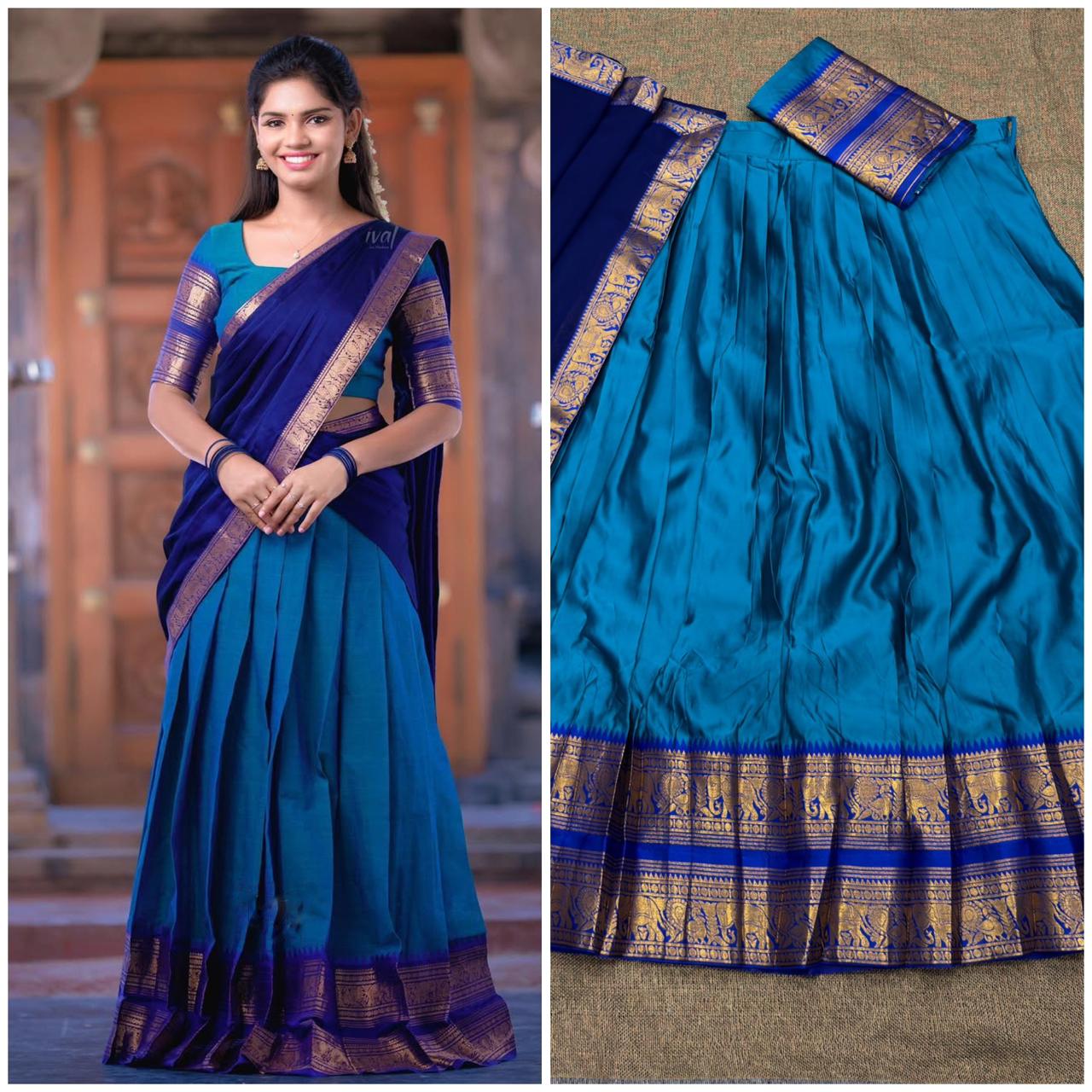 Kanjivaram Silk Half Saree sets
