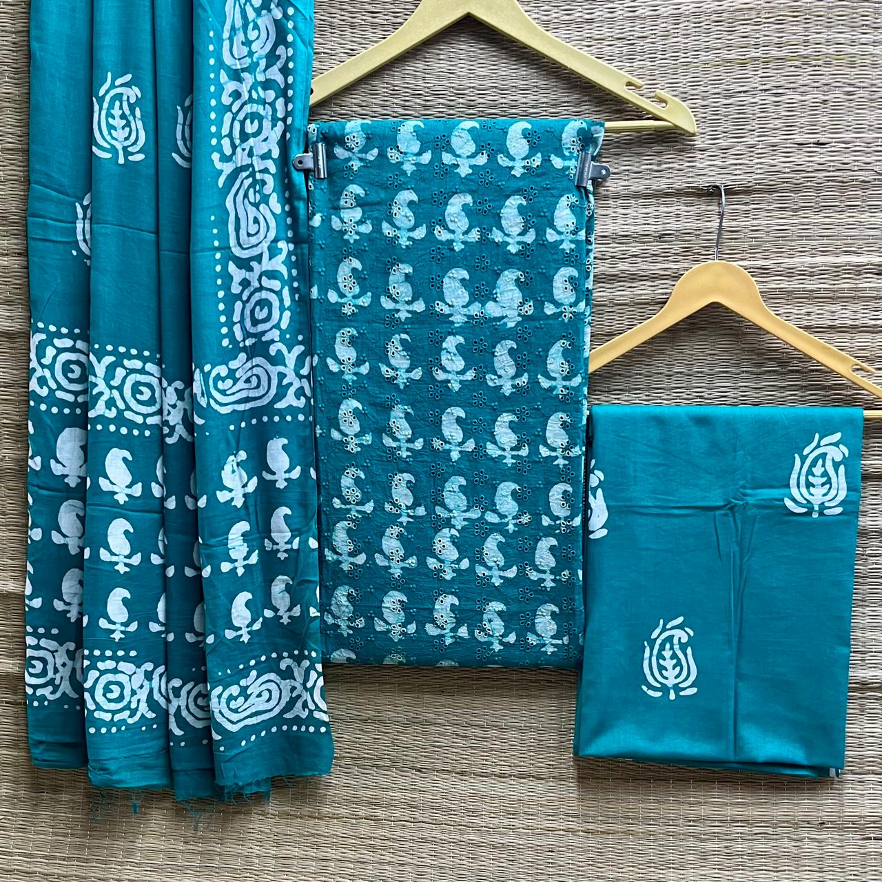 Batik cotton dress material