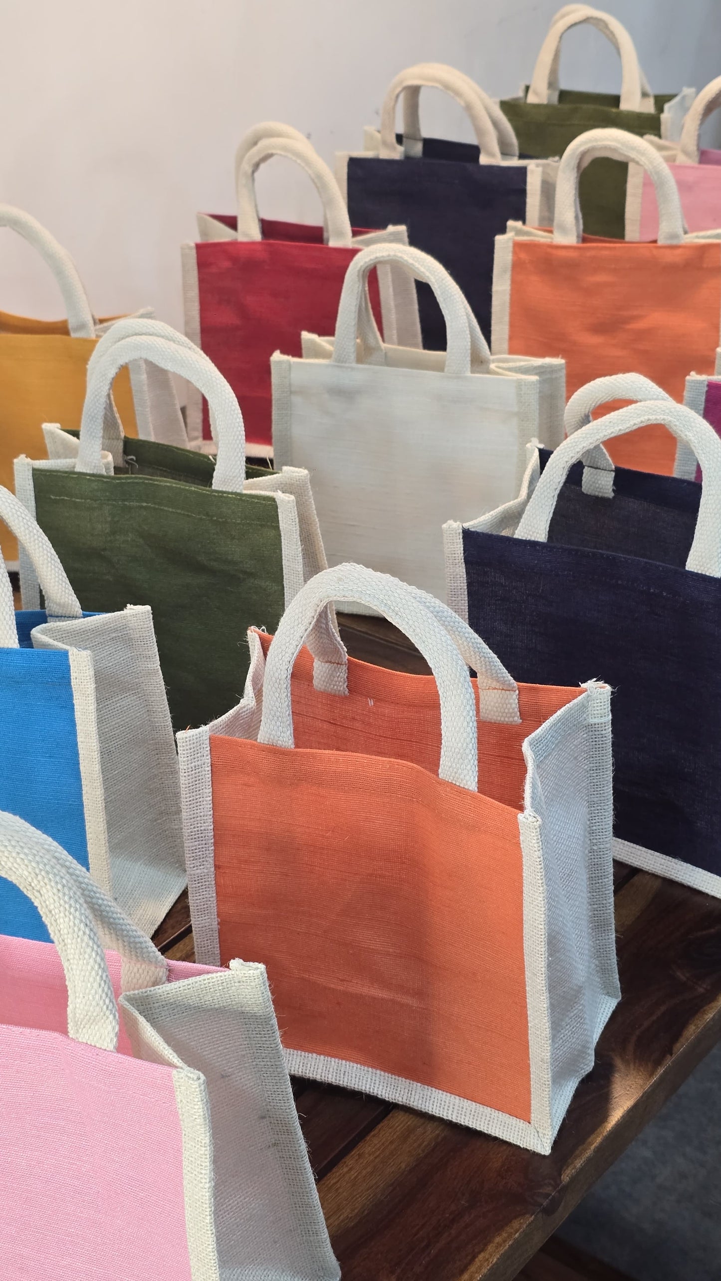 Small Plain Jute Bags Set of 25