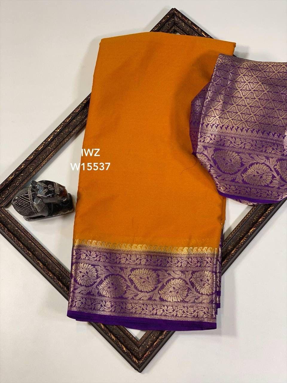 Semi Mysore Silk Sarees
