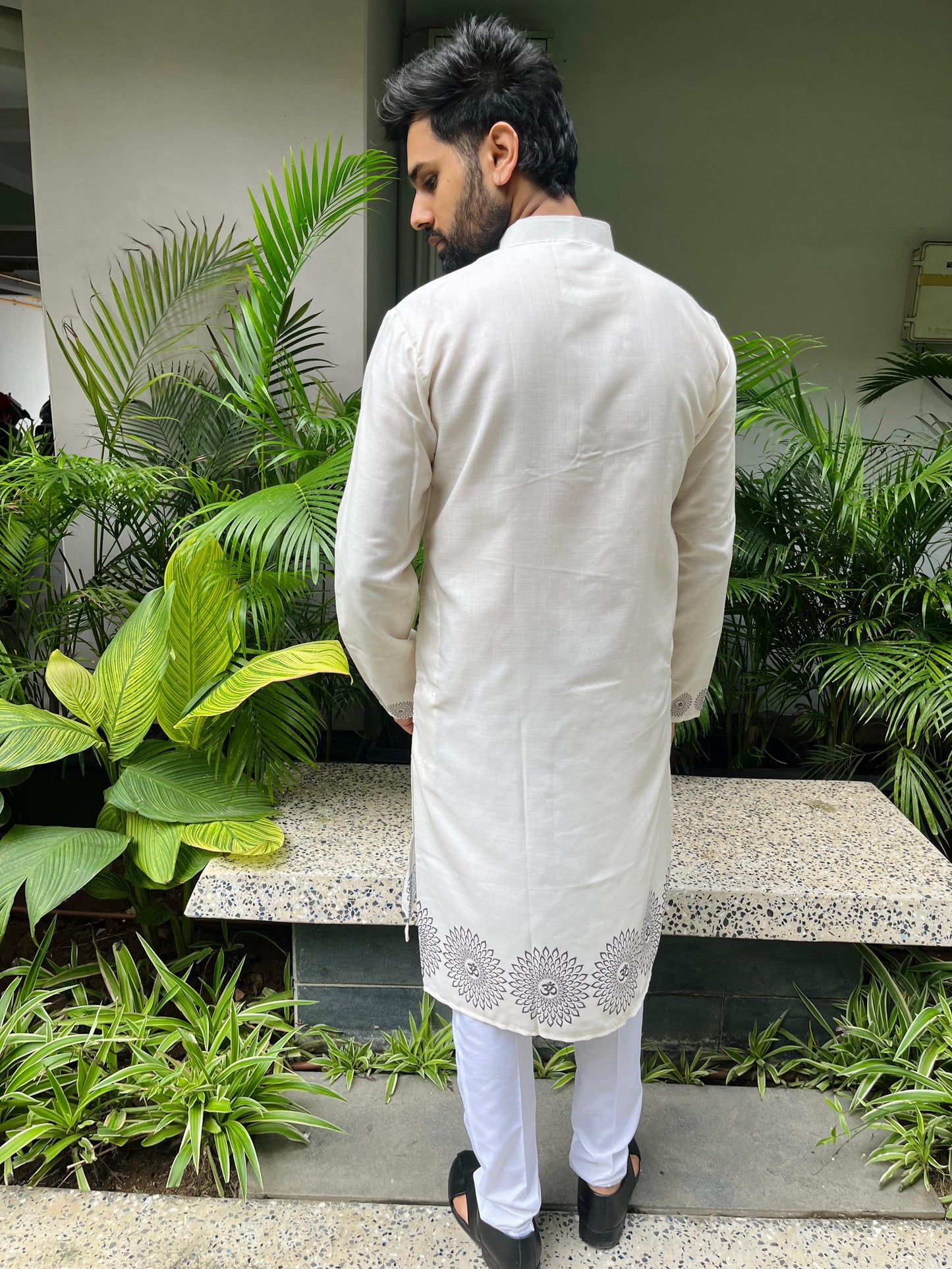 Ganpati Printed Men's Kurta