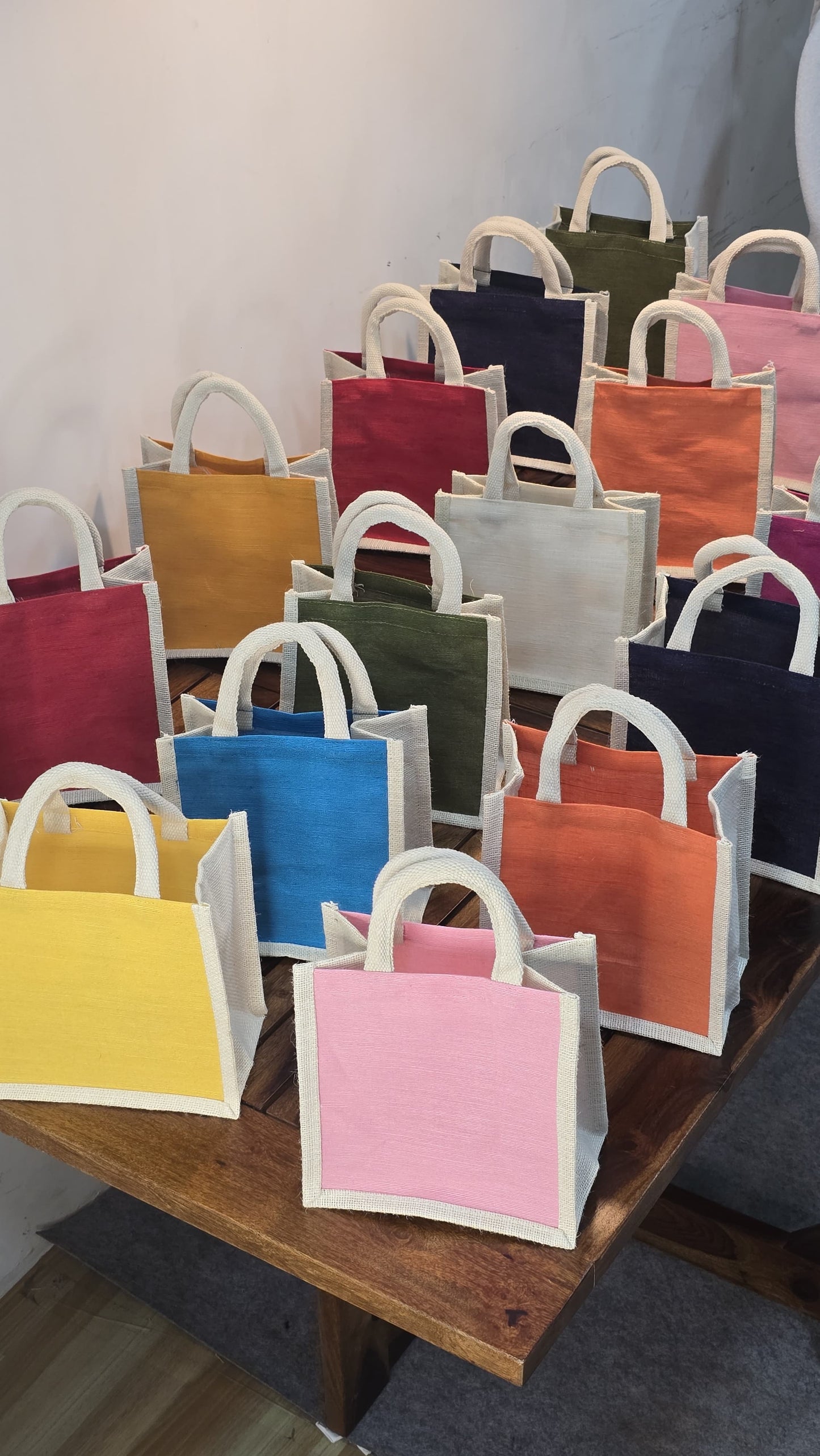 Small Plain Jute Bags Set of 25