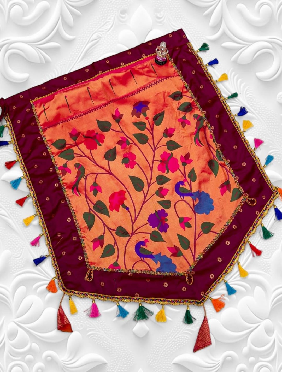 Ganpati Paithani Backdrops