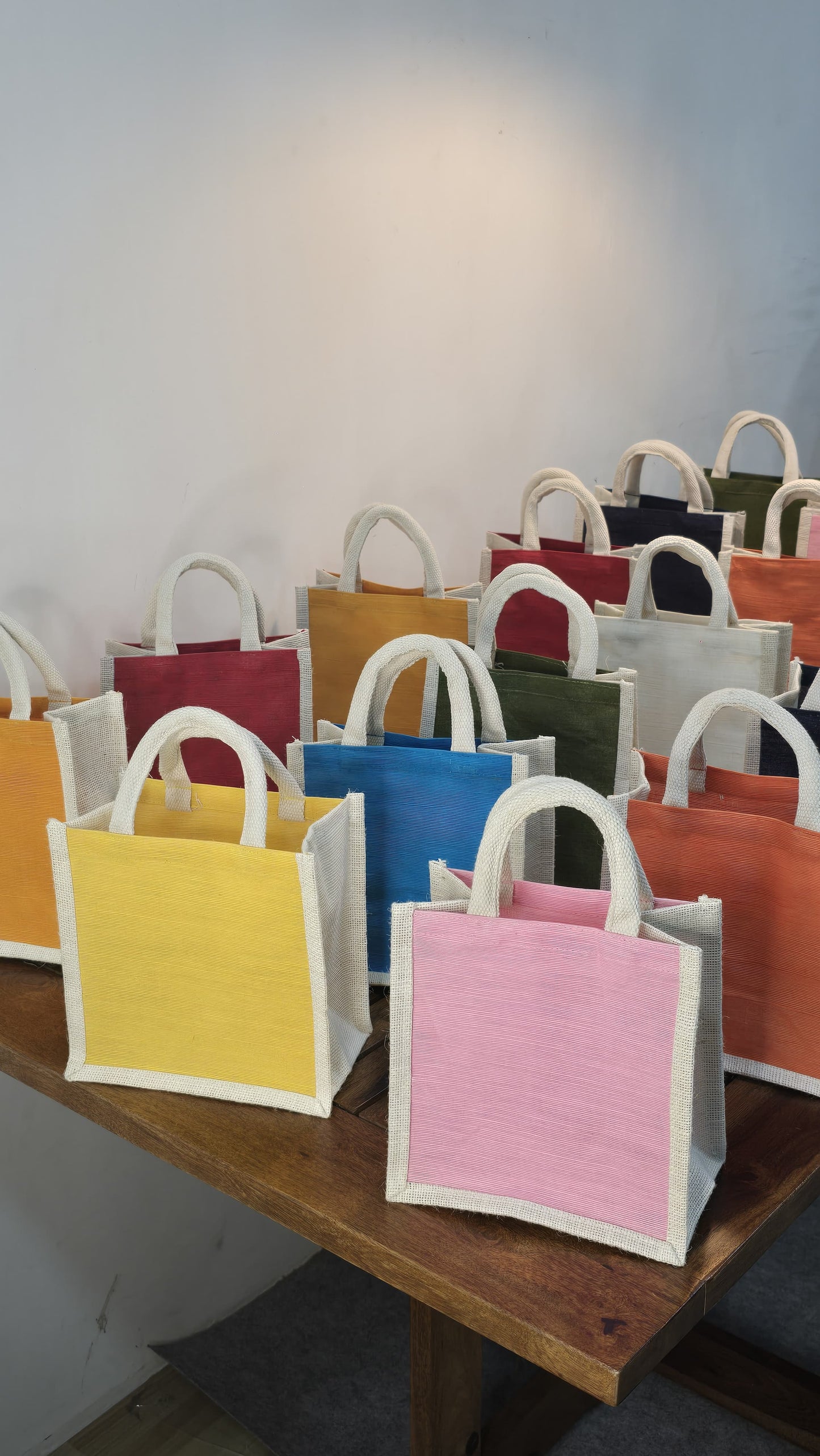 Small Plain Jute Bags Set of 25