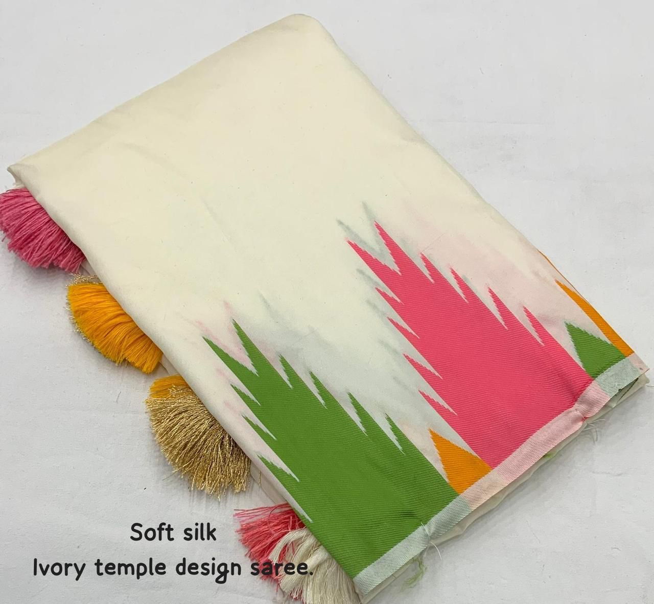 Temple Border Soft Silk Sarees