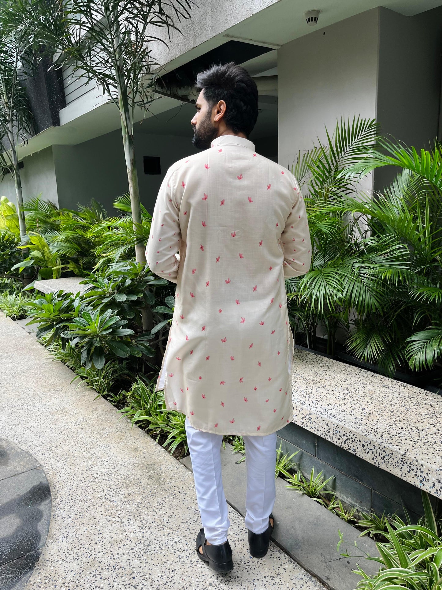 Ganpati Printed Men's Kurta