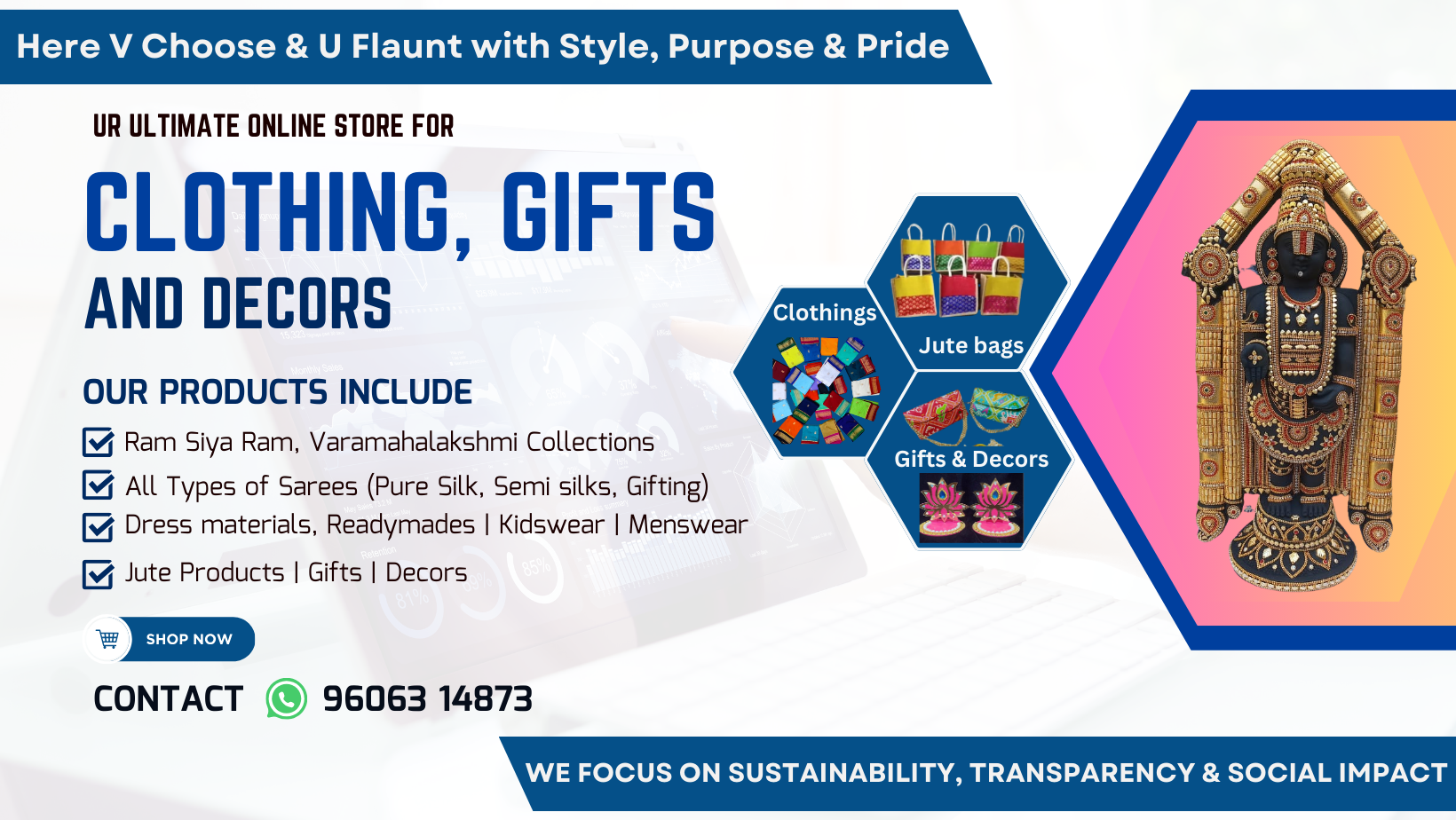 Look good, feel good, do good! UFlaunt offers unique apparel & accessories for everyone, crafted by empowered women. Sustainable fashion with a social  impact