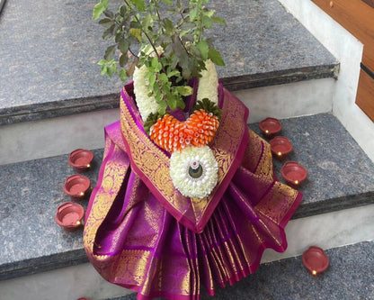 Kalasham & Tulasi Kalyanam décor Readumade Saree