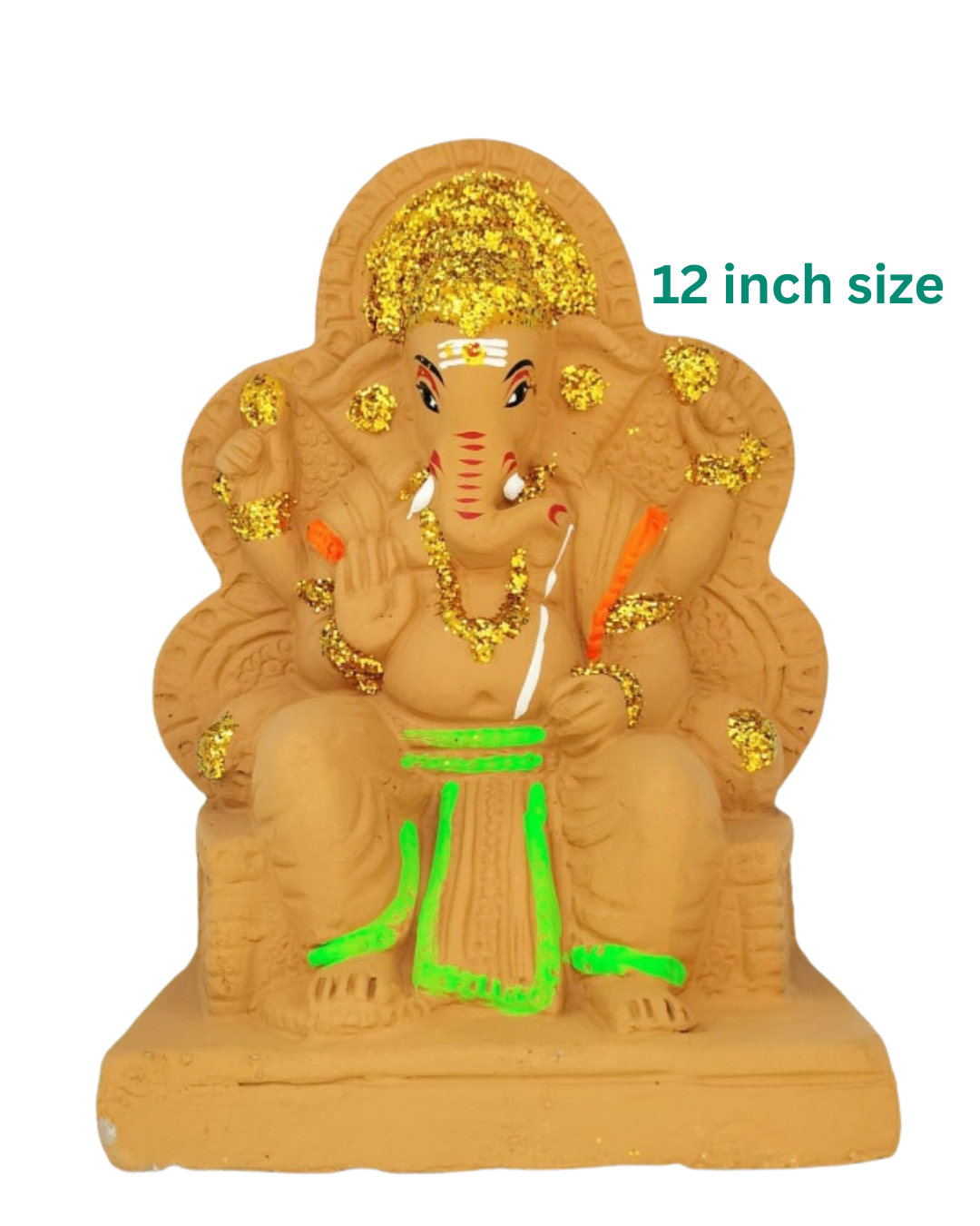 Eco Friendly Seed Ganesha Idol size 12 inch buy online at UFlaunt Apparels