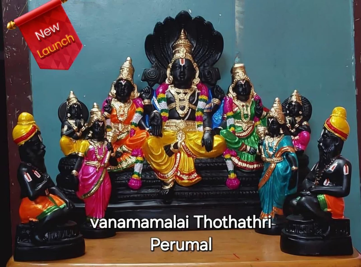Golu Dolls 2026 New Arrivals. Vanamalai Thothathri Perumal complete Set In PaperMache 