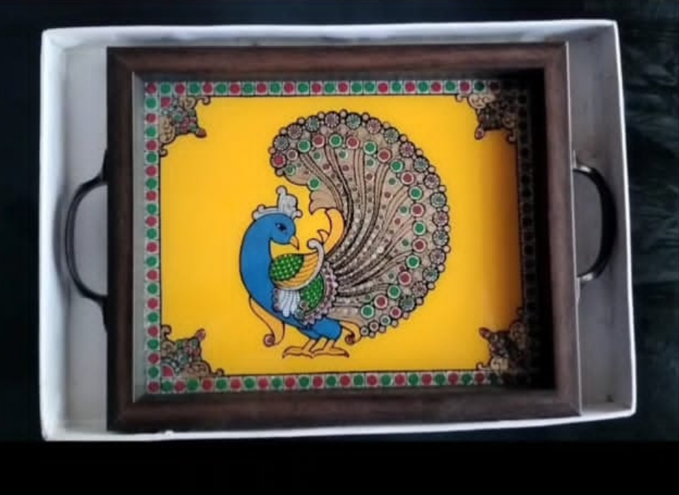 Reverse painting trays