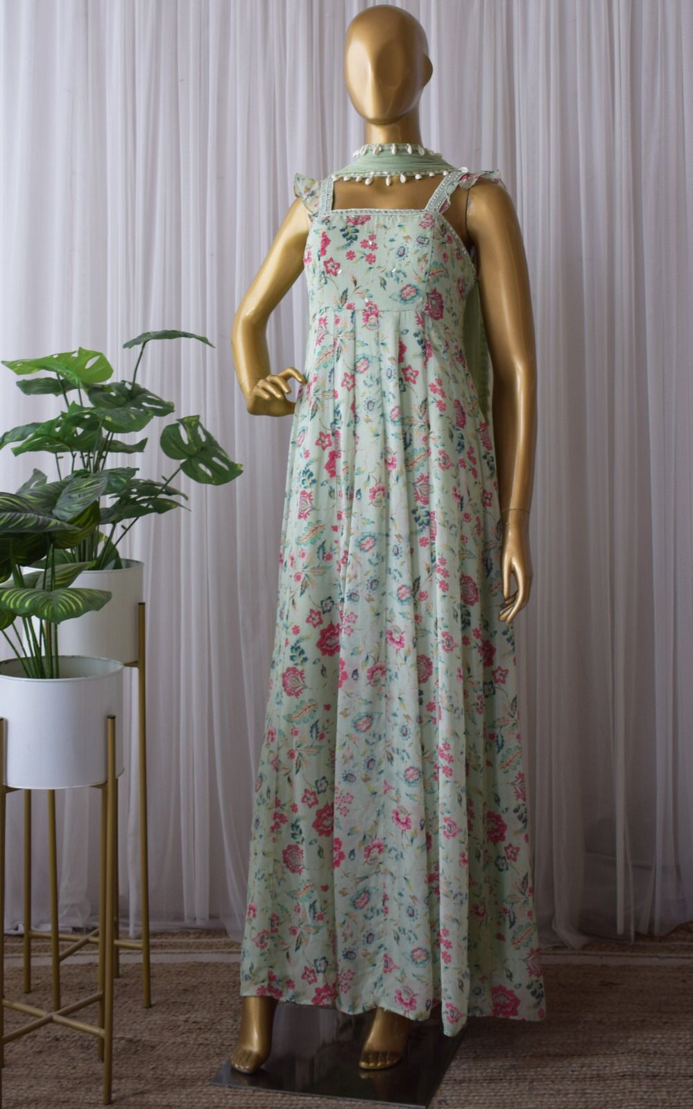 Georgette Digital Print Gown