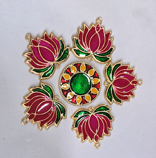 Lotus Acrylic Rangoli