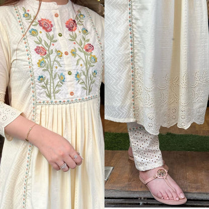 Cotton Embroidery Salwar Sets