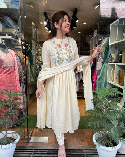 Cotton Embroidery Salwar Sets