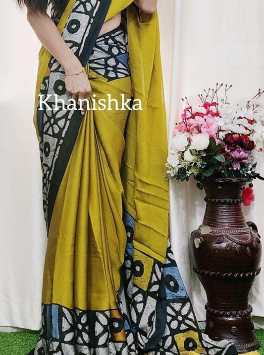 Moss Chiffon sarees