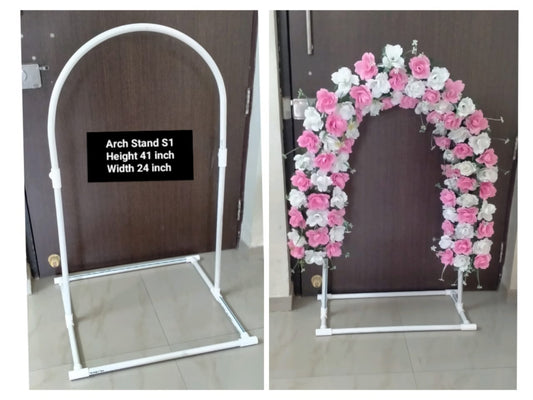 DIY Plastic arch stand for festival decorations