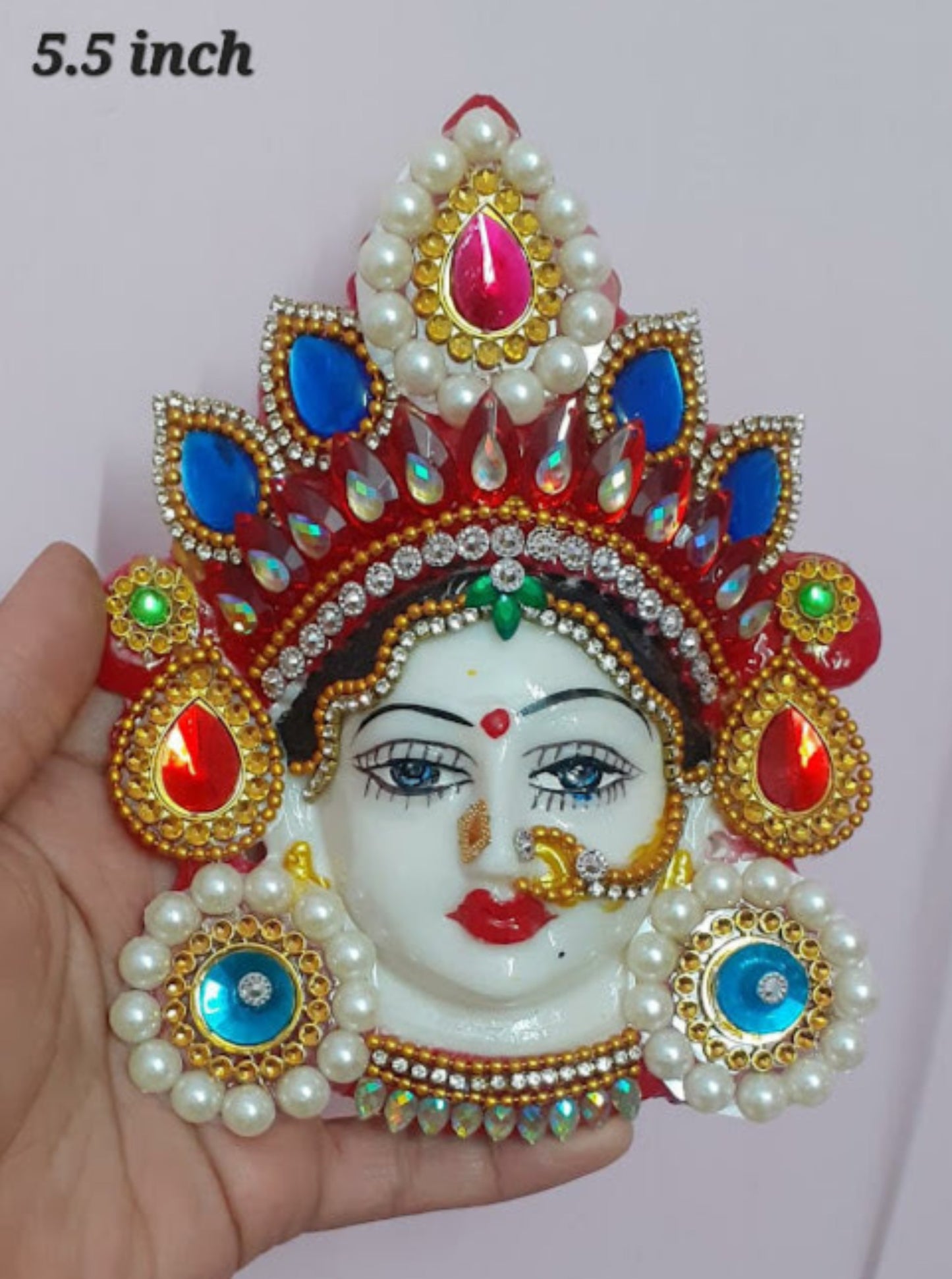 Goddess Ceramic Face Hand Decorated