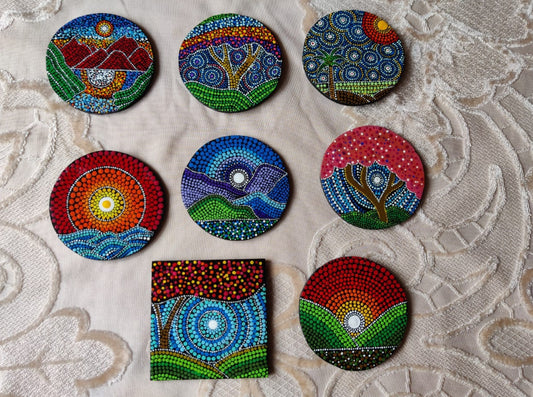 Mandala Art Fridge Magnets 