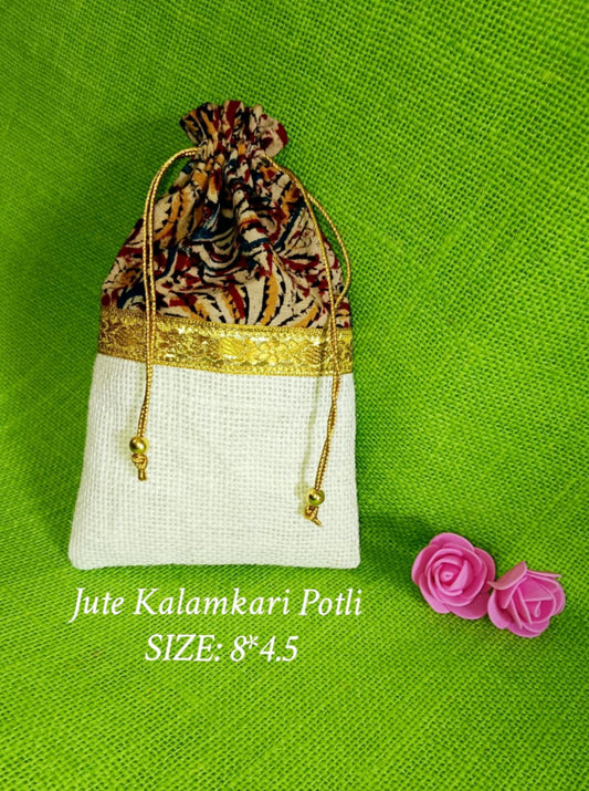 Kalamkari Jute Potlis