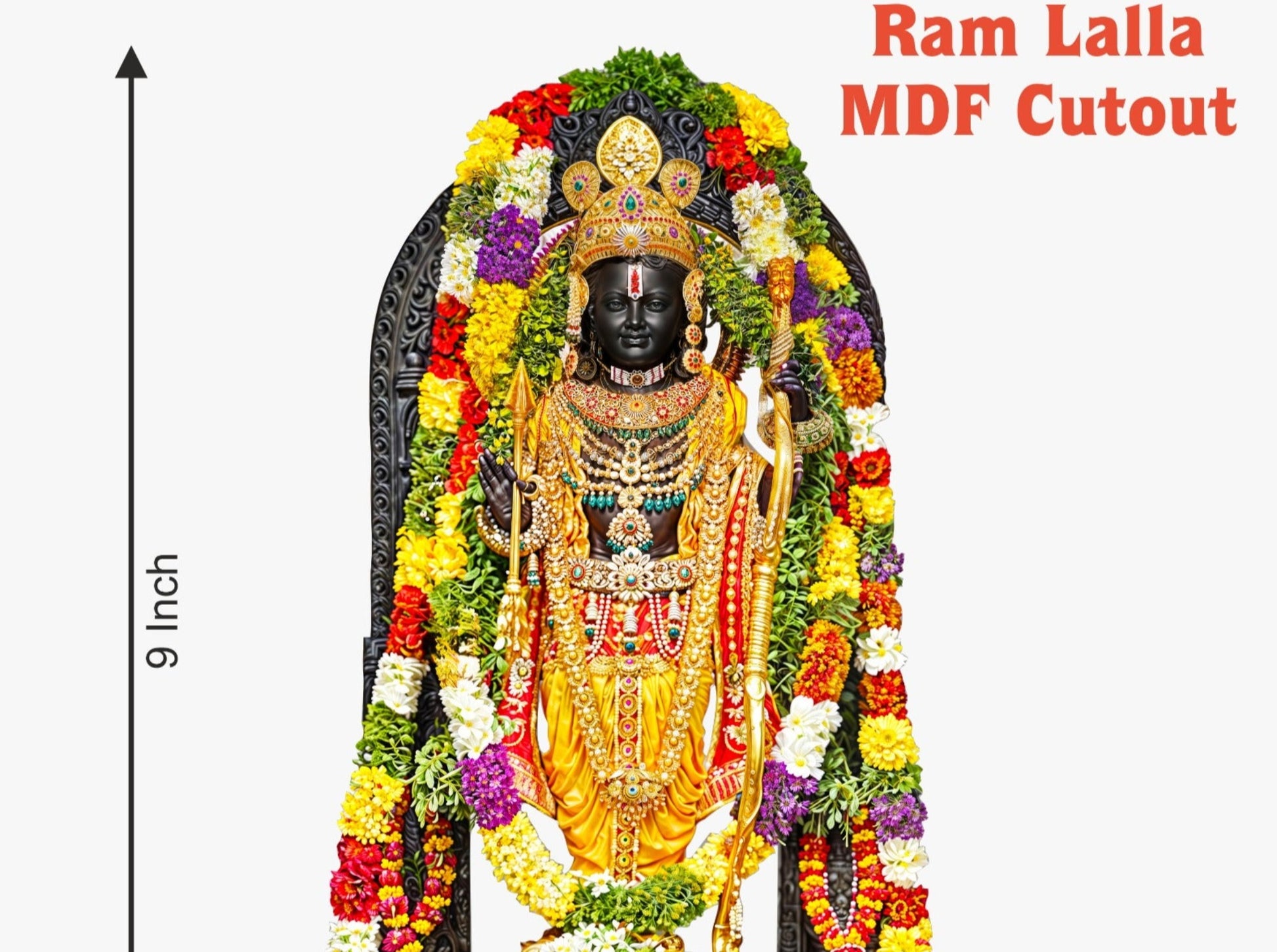 Ram Lalla Colourful MDF Glossy Laminated Standout idol