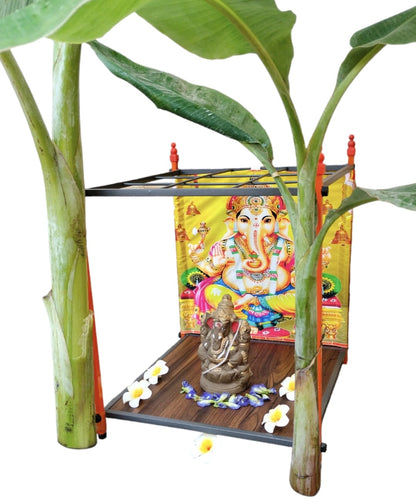 Foldable Pooja Mandapam Mild Steel