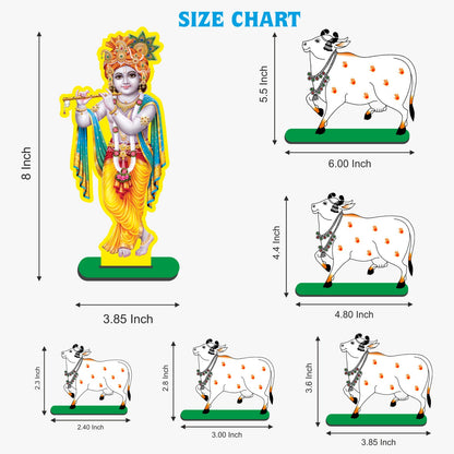 Krishna with 10 Cows sets