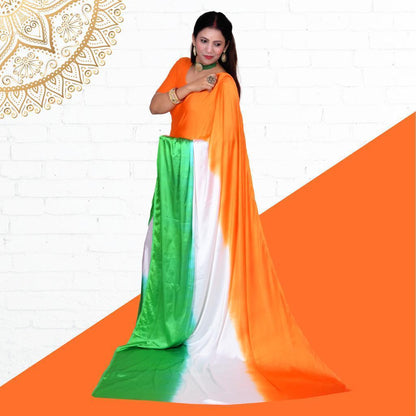 Tiranga Semi Silk Saree