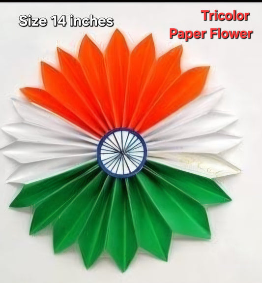 Tricolor Paper Decorative items pack of 10