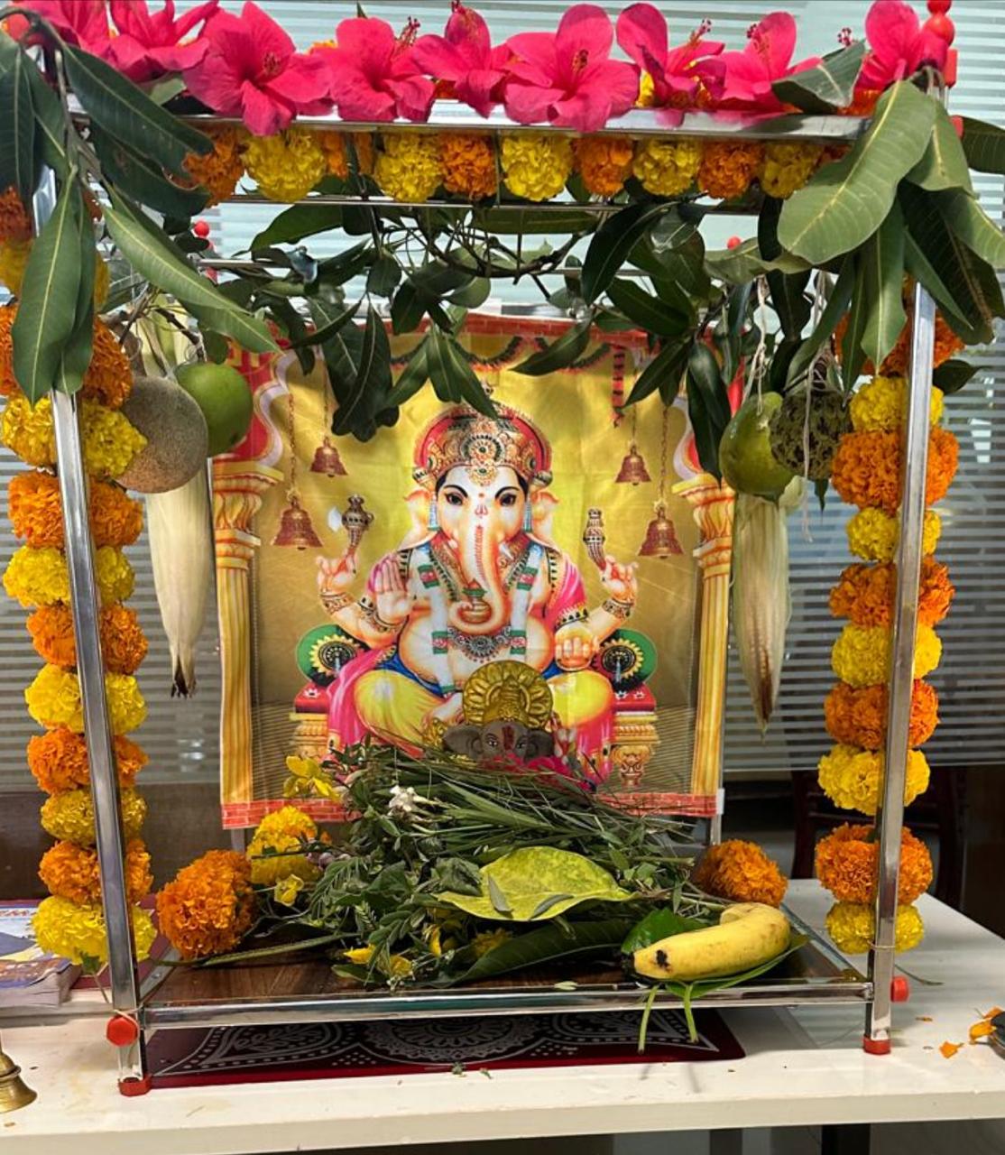 Foldable Pooja Mandapam Stainless Steel