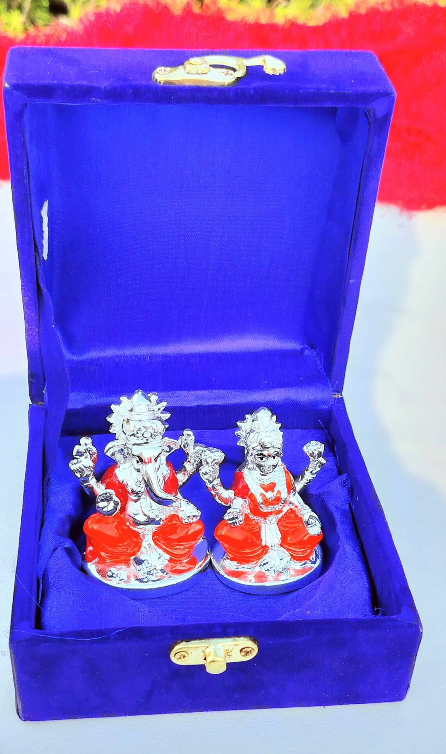 German Silver Laxmi Ganesha Idols