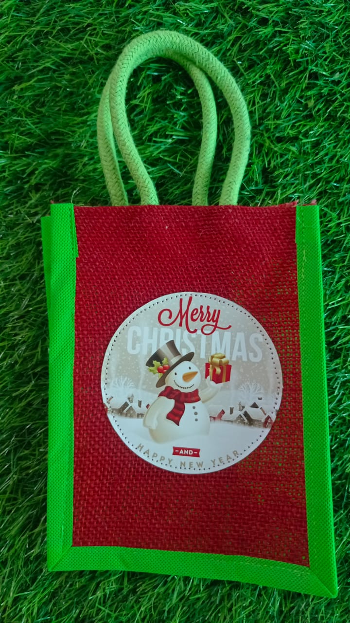 Eco-Friendly Christmas Jute Bags Perfect for Gifts Giveaways
