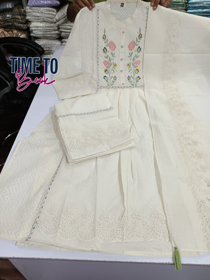 Cotton Embroidery Salwar Sets