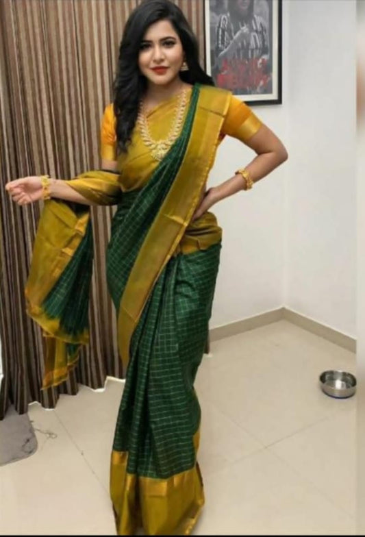 Uppda Mahanadi checked sarees