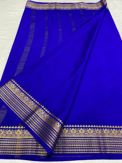 Plain Mysore Silk Sarees 120 gsm