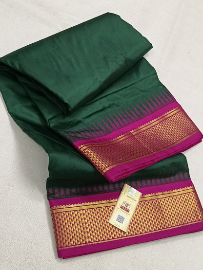 Silk mark certified madisar Pure silk saree