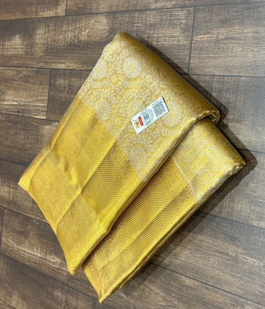 Golden Kanchi Bridal Silk Sarees
