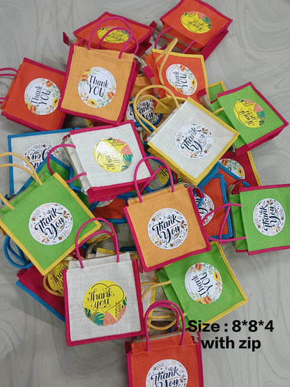Customized Jute Thamboolam/Gifts Bags