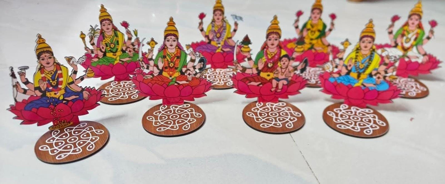 Ashtalakshmi Magnets, Cutouts & Diya Stands
