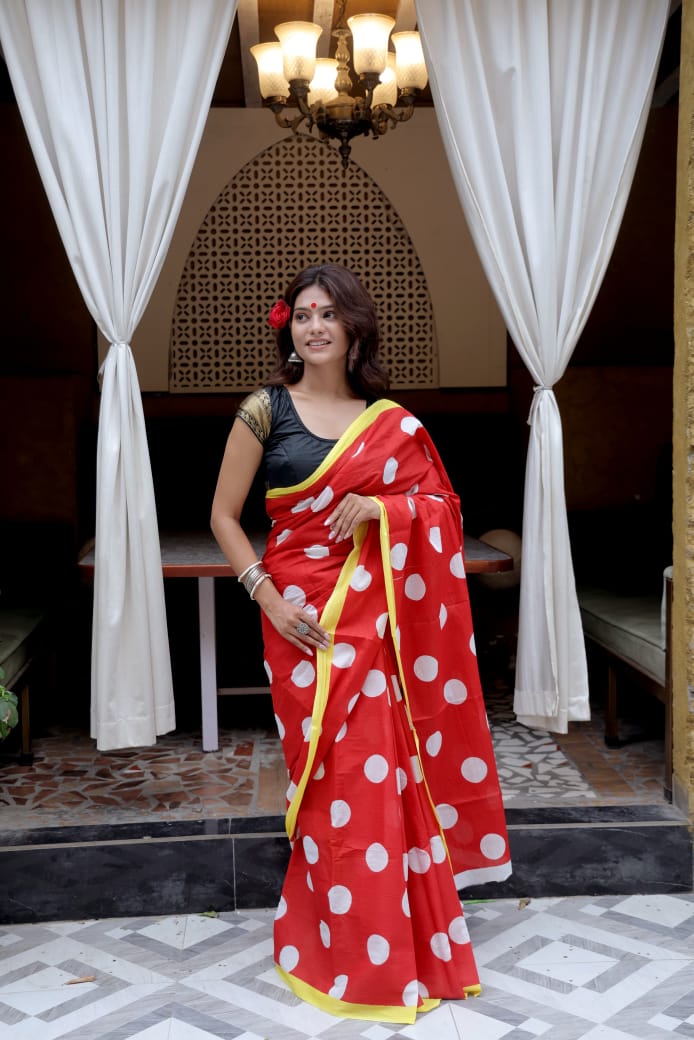 Cotton Mul Mul Sarees with Blouse