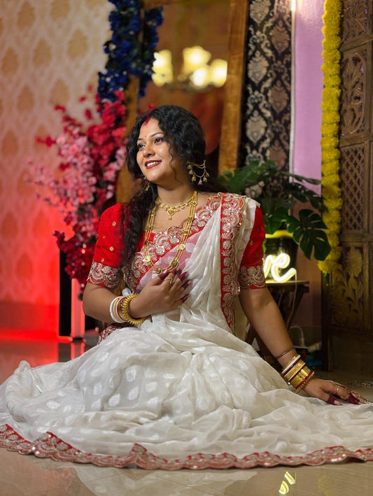 Durga Puja Special Georgette Sarees