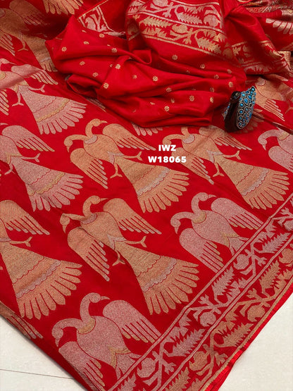 Banarasi Kathan Ikkat Style saree